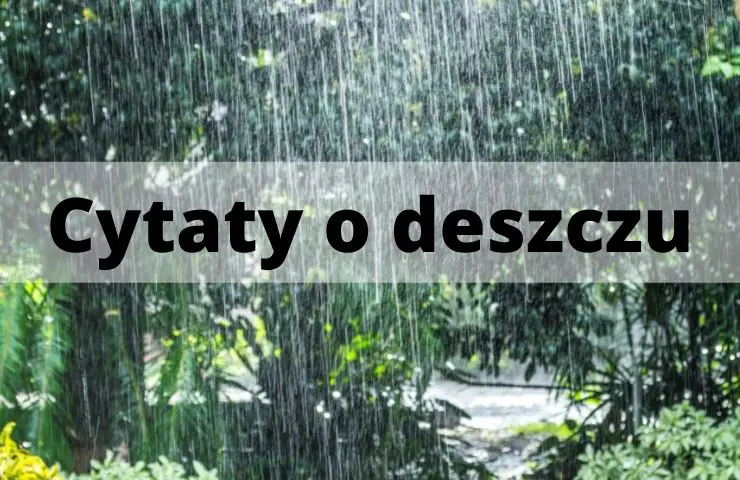 41 Cytaty o deszczu